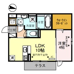 グランドゥール駅南の物件間取画像